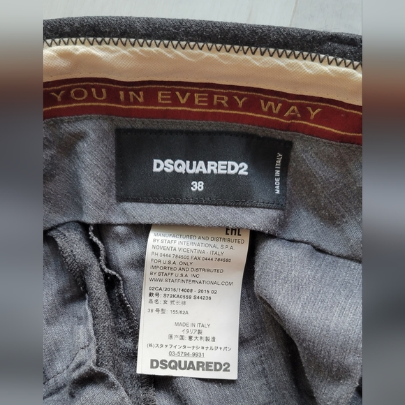 DSquared2 wool flannel women's trousers, IT 38, US 2 - Picture 8 of 10